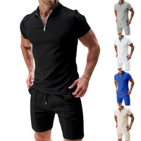 Breathable & Stylish Summer Set with Polo Shirt & Shorts for Men – Nilo