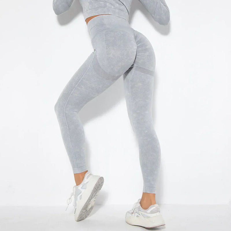 Conjunto de yoga para mujer sin costuras con top corto - Nova