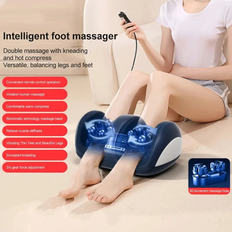 Extra large electric Shiatsu foot and calf massager with heat – Orion