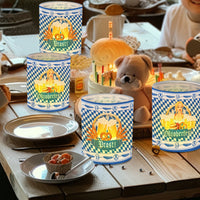 Set de faroles de mesa con diseño Oktoberfest (12 piezas, 1+1 gratis) – LampenFreude Oktoberfest 2025