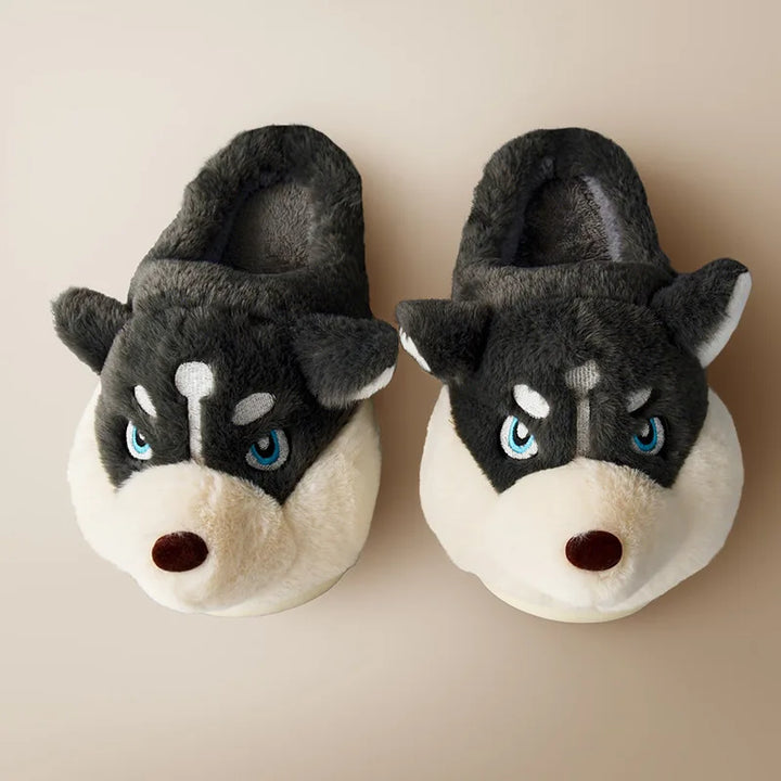 Süße Husky Damen Hausschuhe – Novi
