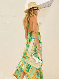 Airy & Stylish Boho Maxi Dress with Halterneck for Women – Naya