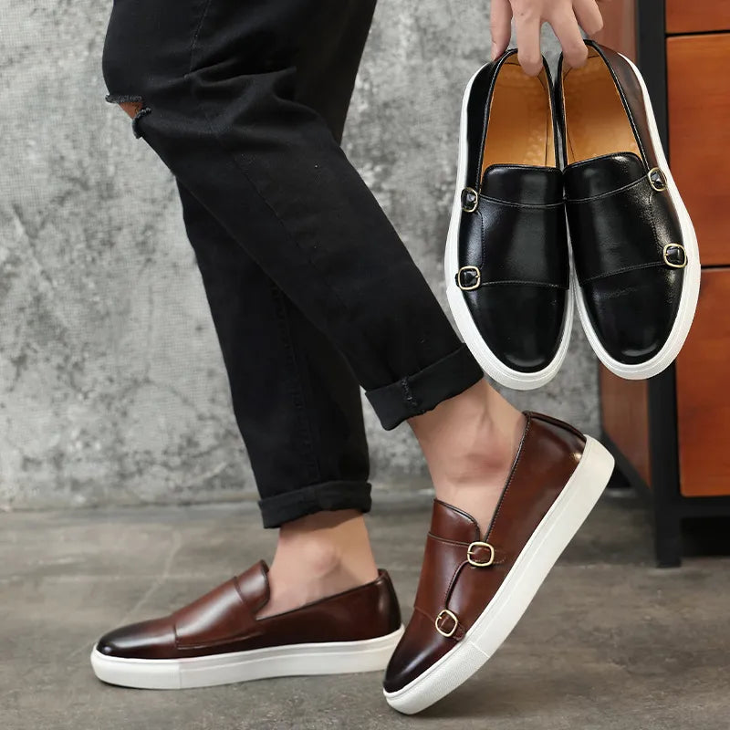 Zapatos de cuero lujosos para hombre con comodidad suprema – Alessio