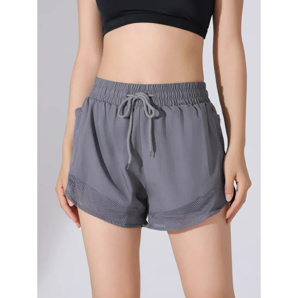 Breathable & Quick-Drying High-Waist Fitness Shorts for Women – Mira