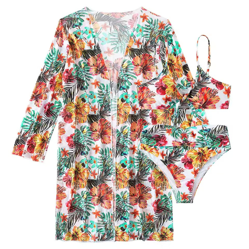 Bikinisæt med høj talje og cover-up – Amira