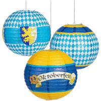 Paper Lantern Set in Oktoberfest Design (3-piece) – LichtFreude Oktoberfest 2025
