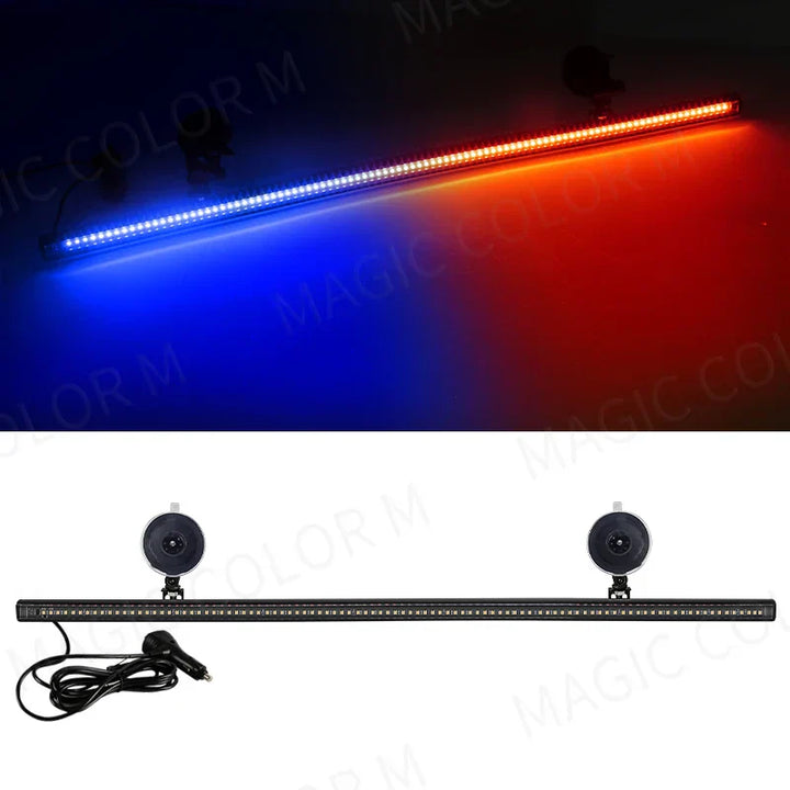 Tira de luz estroboscópica de 96 LED – Veyra – (Advertencia de emergencia para autos)
