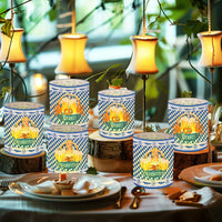 Set de faroles de mesa con diseño Oktoberfest (12 piezas, 1+1 gratis) – LampenFreude Oktoberfest 2025
