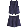 Zweiteiliges Sommeroutfit mit Vintage-Top – Amaya