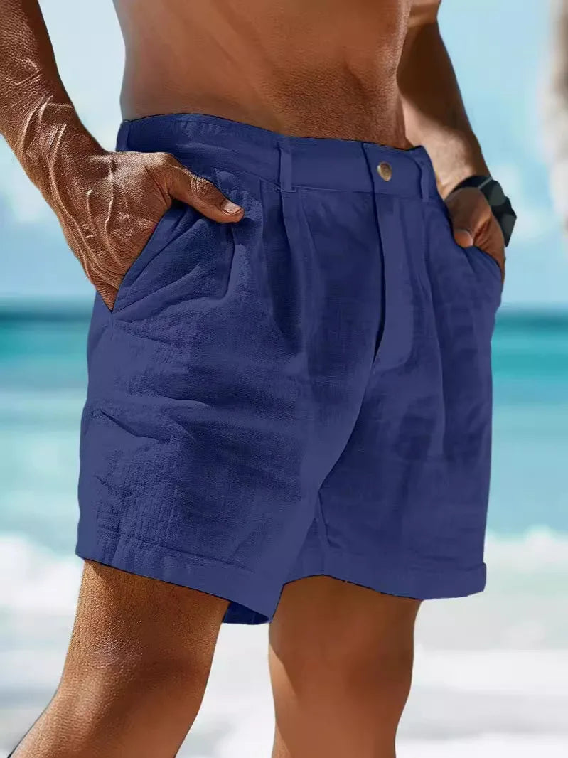 Luftige sommershorts i lin for menn – Jonas