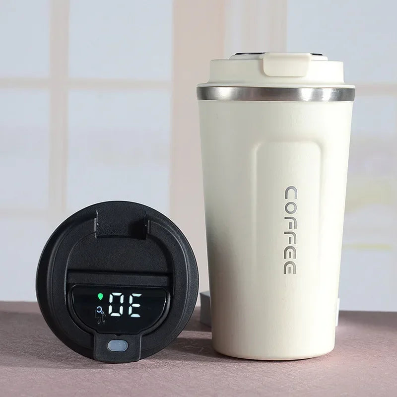 Vaso térmico de acero inoxidable con indicador de temperatura inteligente – TempMate