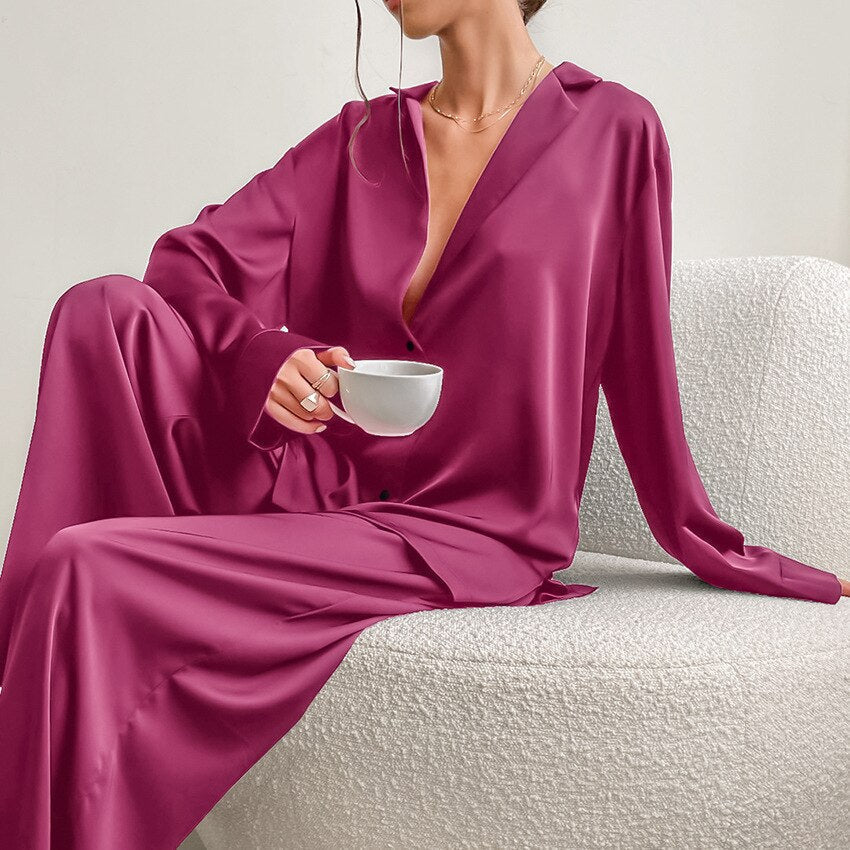 Satin Pajama Set – Isabella Autumn Magic Edition