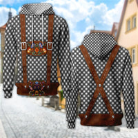 Sudadera con capucha 3D Trachten con estampado de jarra de cerveza – ProstZeit Oktoberfest 2025