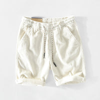 Pantalones cortos retro de pana para hombre con corte cómodo – Raul