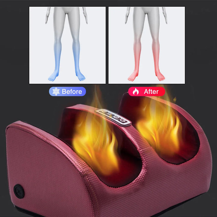 Elektrisk fotmassasjeapparat med varme og shiatsu-terapi - RelaxFoot