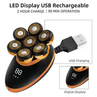 7D Floating Electric Shaver with 5-in-1 Grooming Kit and Waterproof Design – FlexEdge