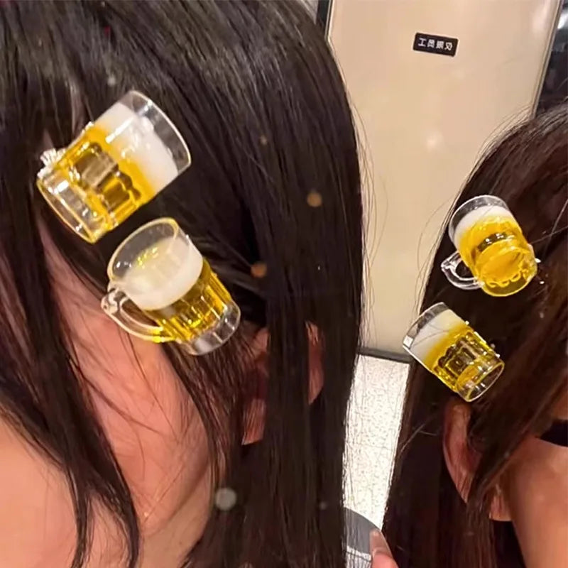 Set de horquillas para el cabello con diseño de jarra de cerveza (set de 6) – SchaumSpangen Oktoberfest 2025