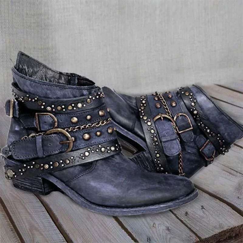 Vintage Slip-On Women's Boots - Nora