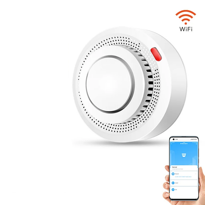 Intelligent WiFi Smoke Detector Fire Alarm 85dB – SafeSense