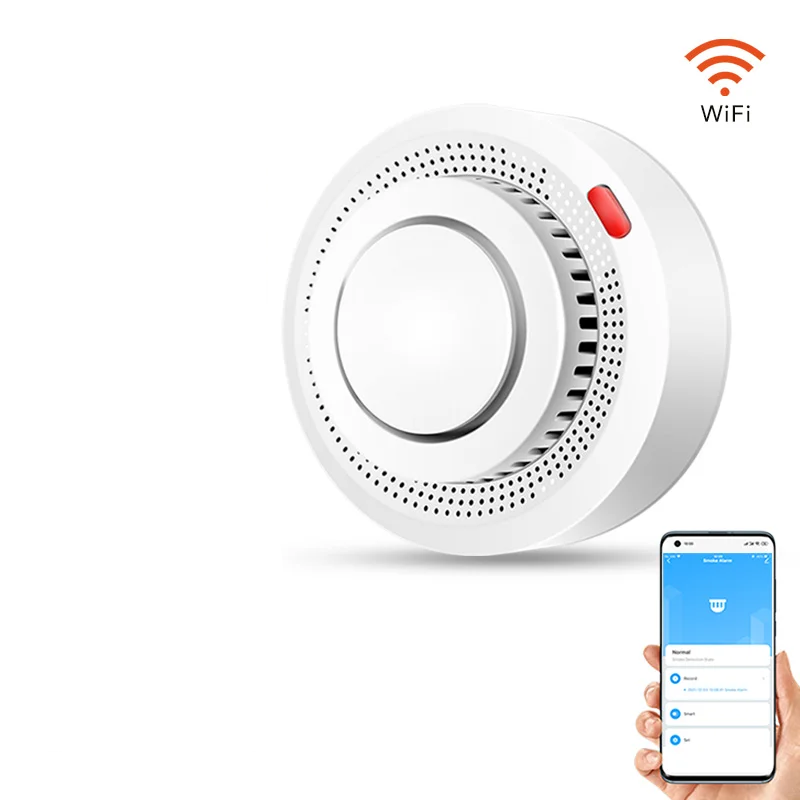 Intelligent WiFi Smoke Detector Fire Alarm 85dB – SafeSense