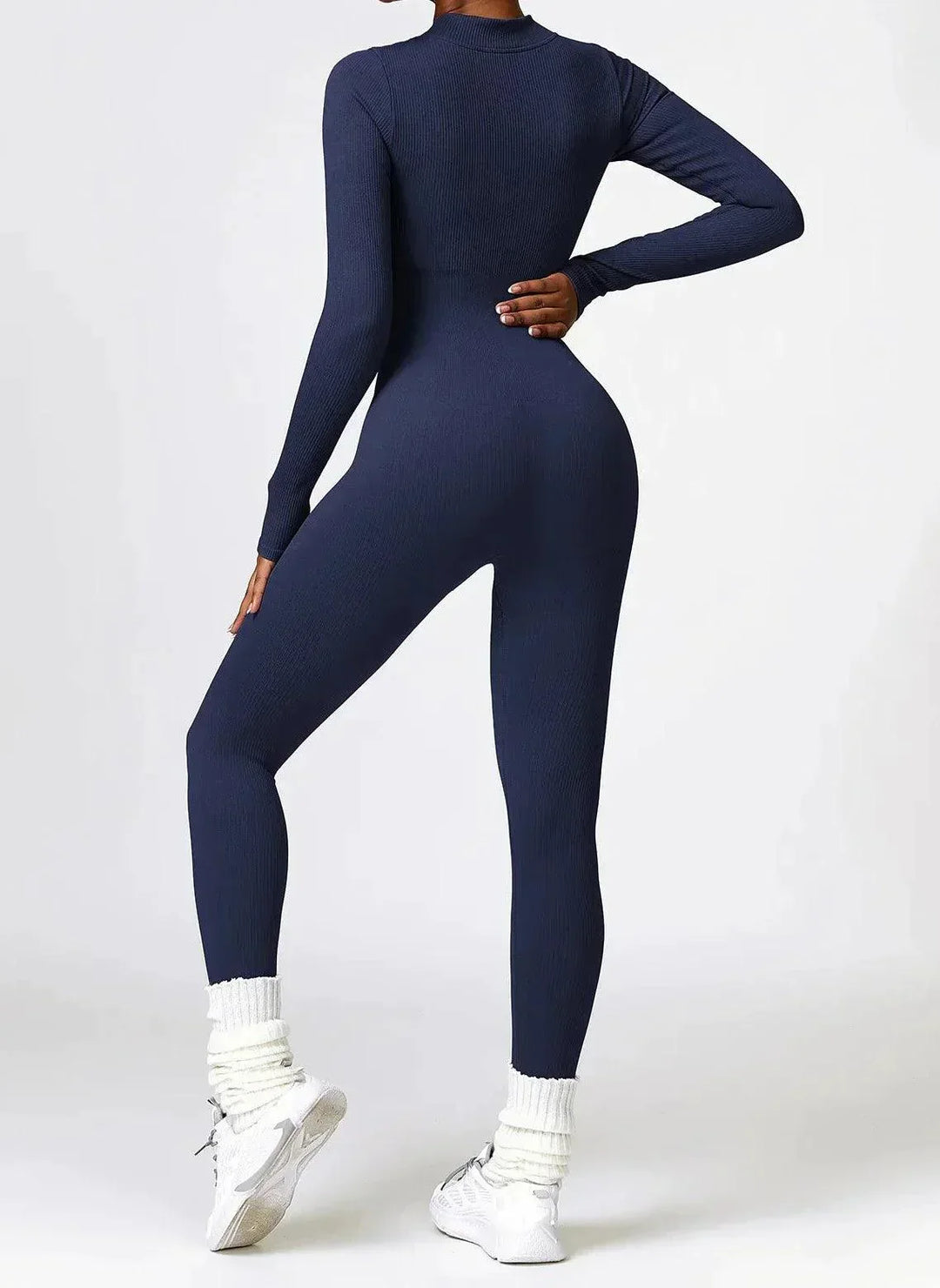 Luxurious full-body romper with long sleeves - Lisa