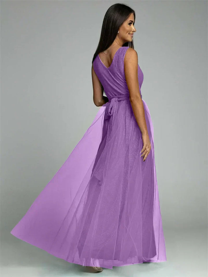 Stylish V-Neck Dress - Mindy