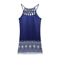Trendiges Sommer-Tunikakleid mit Ethno-Print & Spaghettiträgern – Kiara