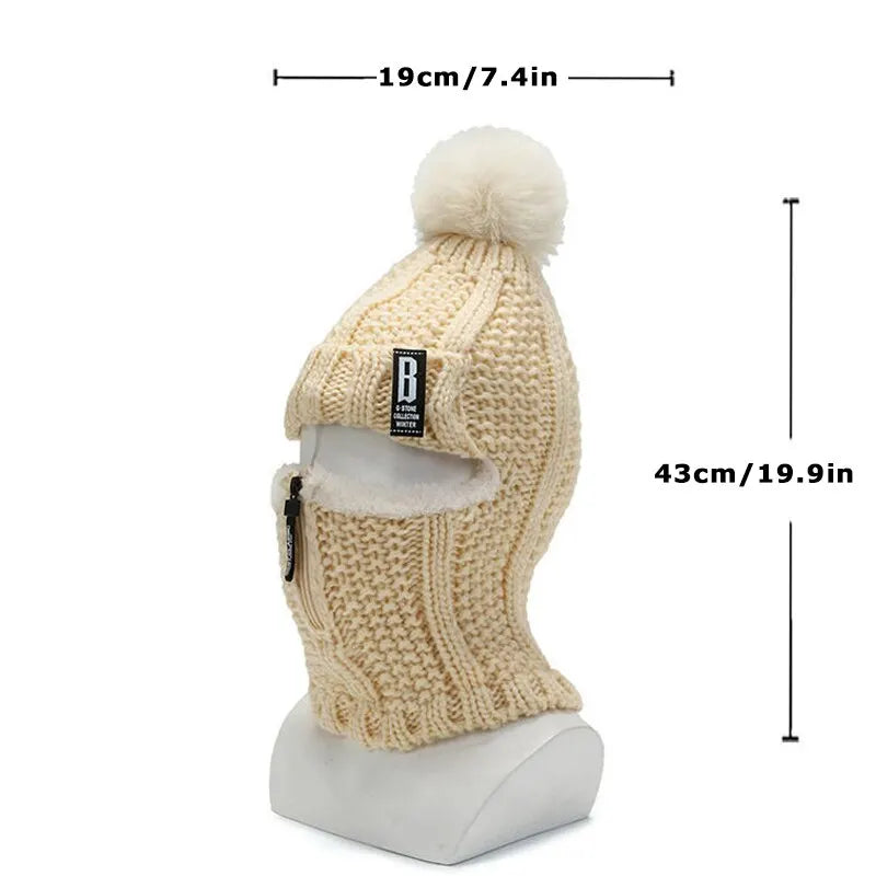 Balaclava de punto para mujer - Amara