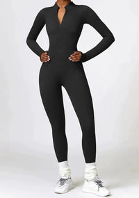 Luxurious full-body romper with long sleeves - Lisa