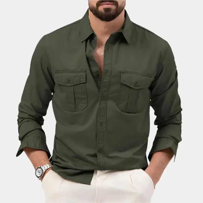 Vintage Herren Langarmhemd – Vincent