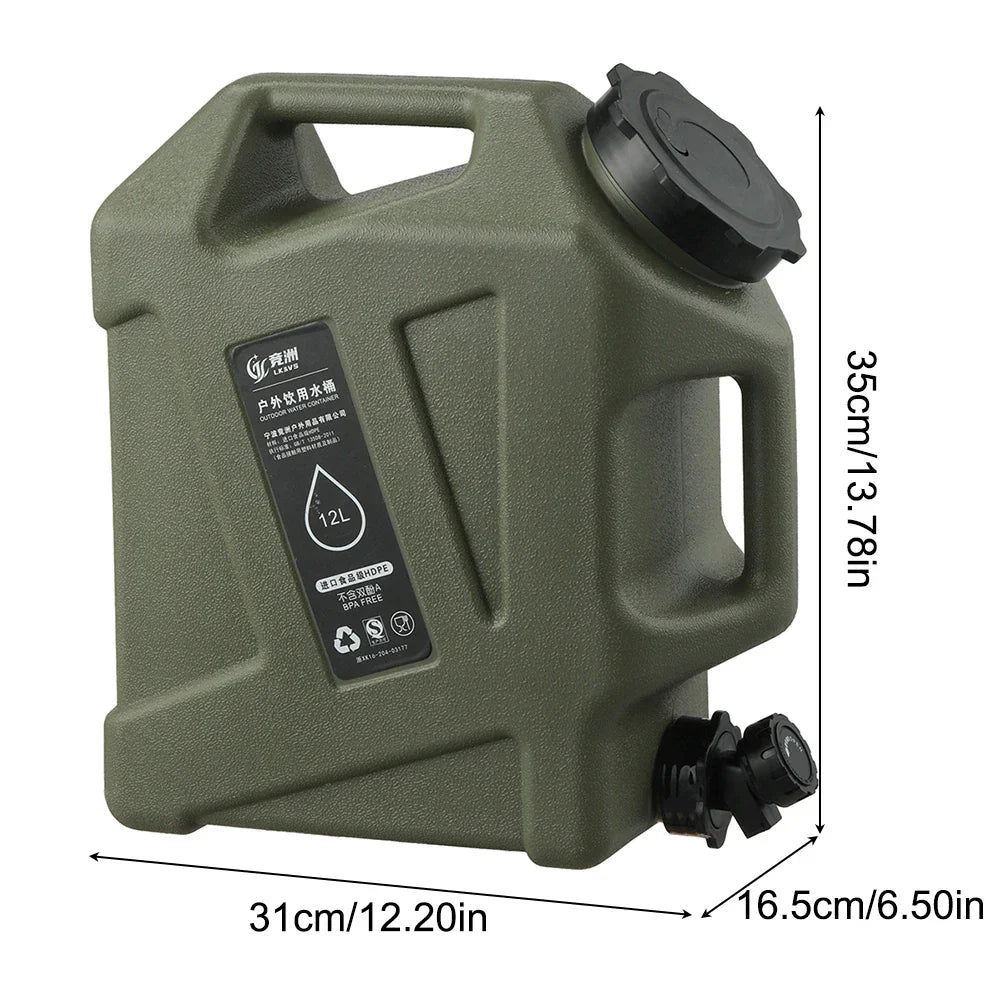 Depósito de agua portátil de 12L - AquaTrek
