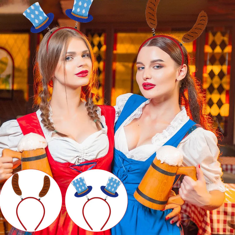 Hårbøjlesæt i Oktoberfest-design (16 dele) – KopfGaudi Oktoberfest 2025