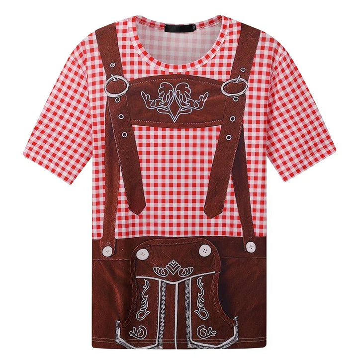 T-skjorte i lederhosen-stil – WiesnSkjorte Oktoberfest 2025
