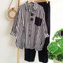 Zweiteiliges Sommer-Set aus Leinen Lockeres Shirt & Weite Hose - Zayenne