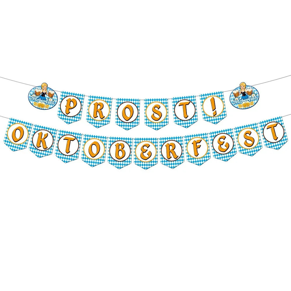 Papier-Wimpelgirlande im Oktoberfest-Design – WimpelFreude Oktoberfest 2025