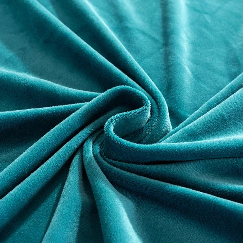 Stretch velour sofa cover with luxurious finish – Sofina