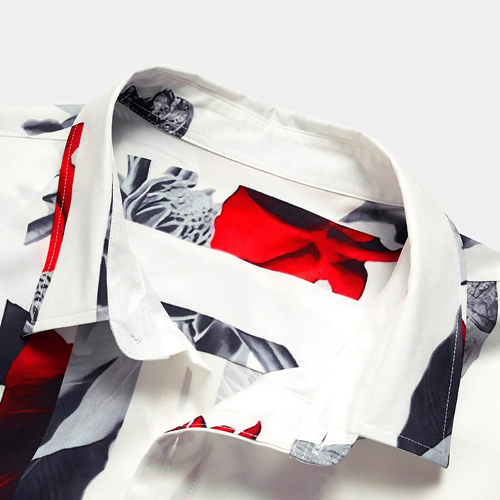 Sommerbluse für Herren mit tropischem Flair - AlohaVibes