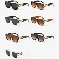 Vintage sunglasses with square frame & teardrop detail – Elvoir