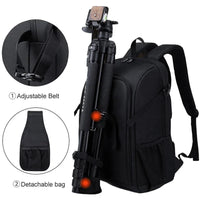 Waterproof Oxford Camera Backpack with Multiple Compartments – Elric