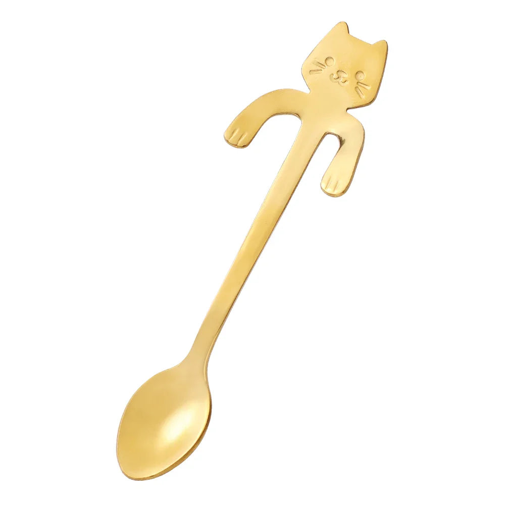 Mini stainless steel cat spoons - Whiskra