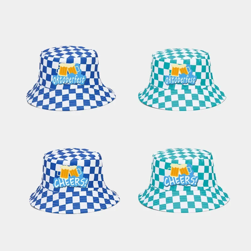 Fisherman's Hat with Diamond Pattern – WiesnKaro Oktoberfest 2025