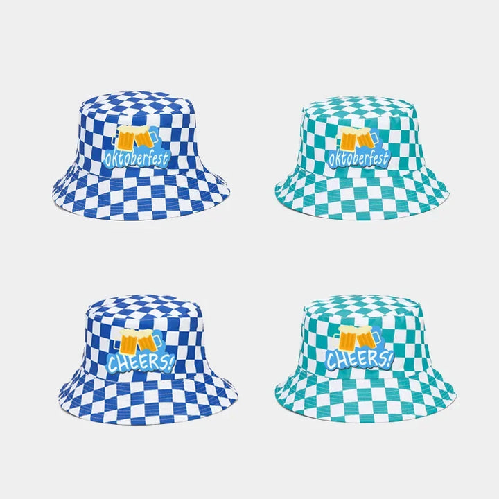 Fisherman's Hat with Diamond Pattern – WiesnKaro Oktoberfest 2025