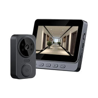 Wireless video doorbell with 4.3" IPS screen and night vision