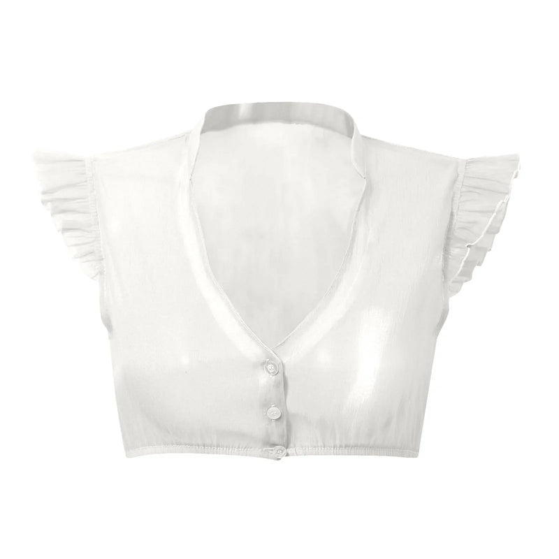 Dirndl blouse with ruffle sleeves – Leni Oktoberfest 2025