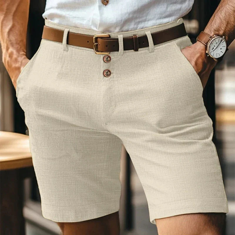 Breathable & Vintage Slim-Fit Summer Shorts Men – Lennart