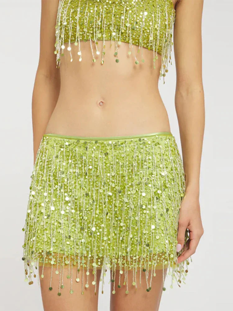 Sequin Tassel Bikini Set – Riviera