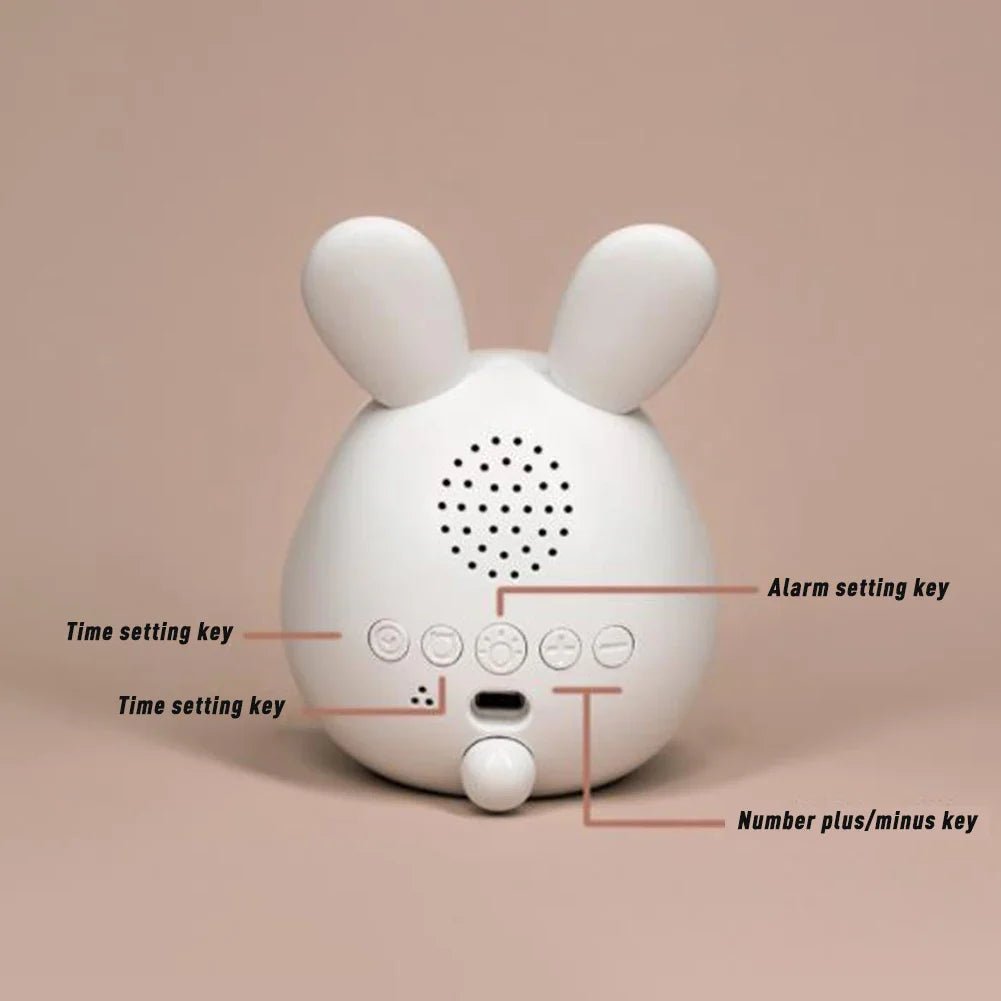 Despertador infantil en forma de conejo con luz nocturna LED - BunniGlow