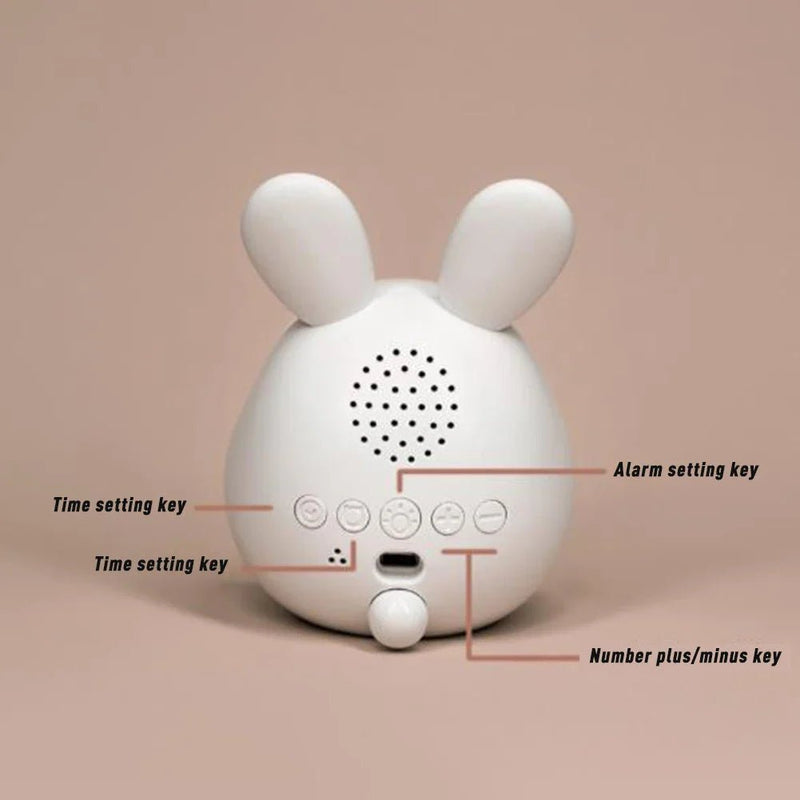Despertador infantil en forma de conejo con luz nocturna LED - BunniGlow