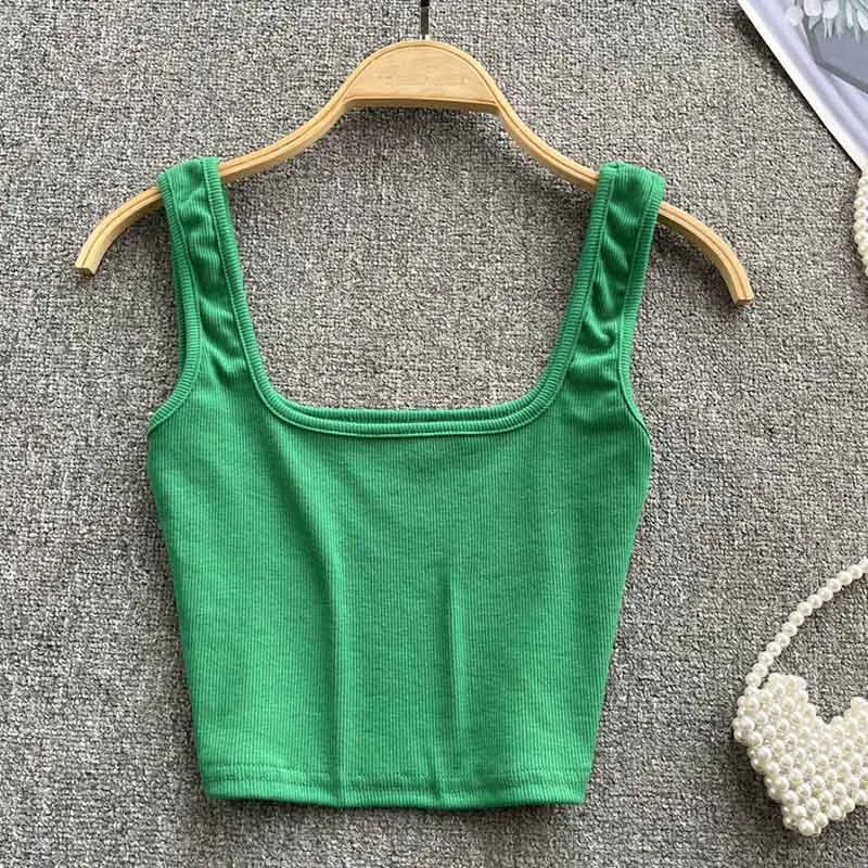 Seamless Crop Top in Solid Color – Zayra