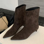 Luxuriöse Winterstiefeletten aus Wildleder – Sorena